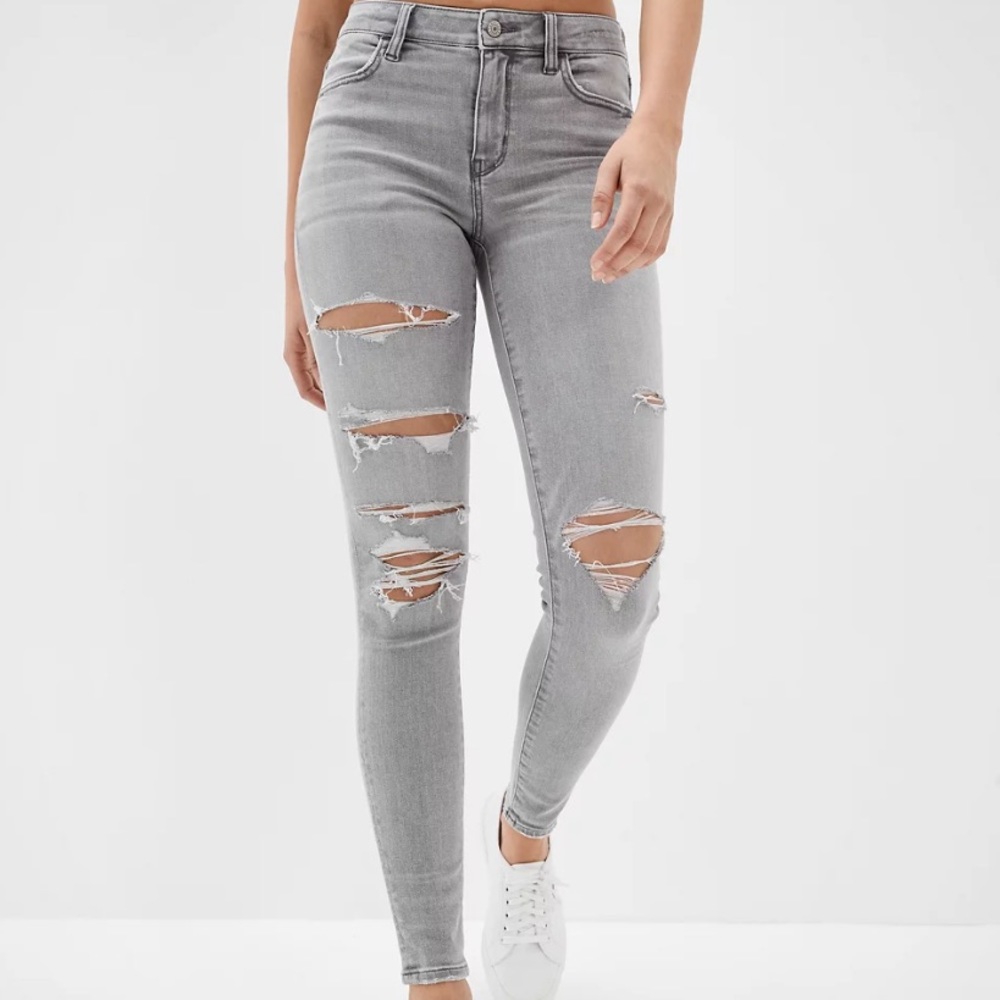 Amercian Eagle high rise skinny jeans 000